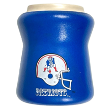 New England Patriots NFL Vtg Old Logo Thick Foam Can Bottle Drink Cozie 1980s - $19.21