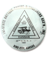 1983 Bird City Kansas Antique Engine Thresher Show Vtg Button Pin Pinbac... - £15.68 GBP