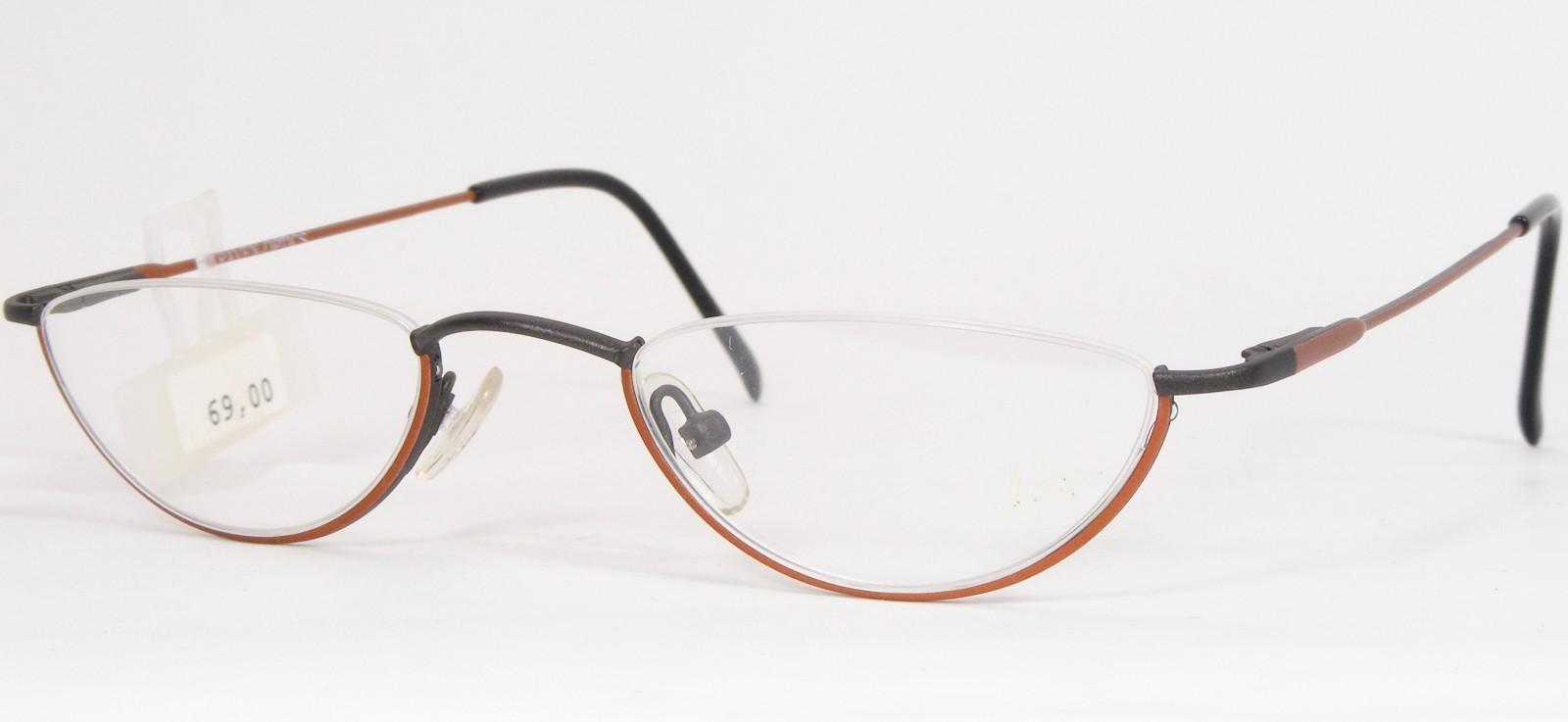 Vintage RAVEN OPTICS 334 4 Rost / Schwarz Einzigartig Selten Brille 46-2... - $56.42