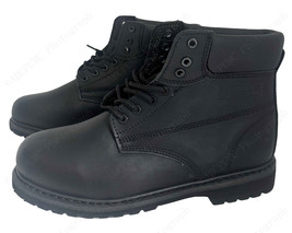 Brand New Men&#39;s Work Boots 6&quot; Black Leather Slip and Oil Resistant Ankle... - $37.30 CAD+