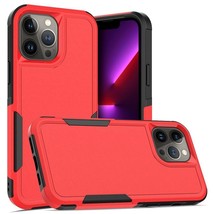 Absolute Thick Tough Hybrid Case Cover Solid Plain Red For iPhone 11 - £6.73 GBP