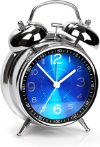 Super Loud Alarm Clock for Heavy Sleepers Adults,Twin Bell Retro 4 Inch ... - $14.59