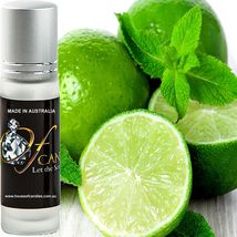 Wild Mint &amp; Citrus Limes Premium Scented Roll On Fragrance Perfume Oil Vegan - £10.38 GBP+