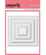 Cross Stitch  Nesting Squares Die Set. Uniquely Creative CLEARANCE - $12.00
