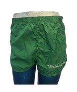 Vintage &#39;80s &#39;90s Russell Athletic Women&#39;s Green Nylon Gym Shorts Embroi... - £11.09 GBP