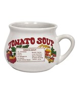 Vintage Tomato Soup Recipe Ceramic Mug Oversized Kitchenware Retro Soup ... - $11.29