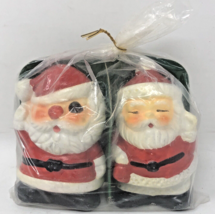 VTG 70s Kitschy Ceramic Santa Claus Salt Pepper Shakers WDW Taiwan Christmas NOS - $19.99