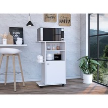 Columba Kitchen Cart: Single Door Cabinet, 4 Casters - $2,079.39 MXN