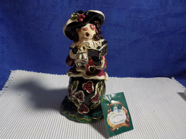 BLUE SKY VICTORIAN GIRL CAROLER TEA LIGHT - HEATHER GOLDMINE -  NEW IN BOX - £27.87 GBP