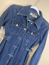 Vintage Paris Blues Denim Duster Size S Made In USA 100% Cotton Western - $136.94 CAD