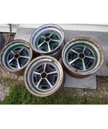 FOUR ORIGINAL 14 X 7 PAINTED MAGNUM STEEL WHEELS-5 LUG/4 1/2 HOLE - $267.30