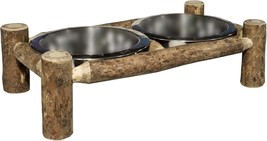 Glacier Country Collection Large Pet Feeder With Bowls, Stained And Lacquered (M - $105.99