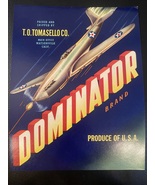 &#39;Fruit Crate Label &quot;The Dominator&quot; Brand Watsonville CA California  - £7.87 GBP