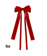 Ribbon Bowknot Hair Clip For Women Girls, Double Bow Long Tassel Barrett... - $7.99