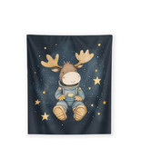 Mateo the Moose Wall Tapestry by Dancing Littles Jungle - $972.05 MXN+