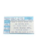 Duran Duran Concert Ticket Stub 03/24/1989 Irvine Meadows Amph. Rio Finale! - $20.00