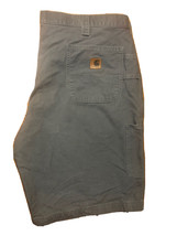 Carhartt Cargo Shorts Men&#39;s Size 44 Original ￼Fit Charcoal Gray Logo RN ... - £14.21 GBP