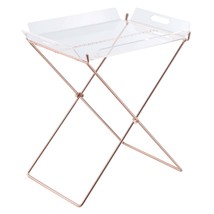 Cercie Tray Table, Clear Acrylic &amp; Copper Finish - €121,26 EUR