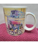 2001 STARBUCKS BARISTA COFFEE MUG CUP Bicycle Rider 2026 Victorian Store... - $15.68