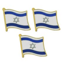 3 ISRAEL FLAG PINS 0.5&quot; Israeli National Pride Lapel Pin Hat Tie Tack Ba... - €7,67 EUR