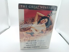 The Great Westerns The Outlaw, One-Eyed Jacks, Kansas Pacific 4 DVD Box Set NEW! - £7.82 GBP