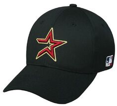 Houston Astros MLB Throwback Retro Hat Cap Black / Red Star Adult Men Ad... - $20.23 CAD