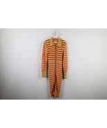 Free People Womens Medium Boho Chic Striped Ribbed Knit Collared Sweater... - $1,288.29 MXN