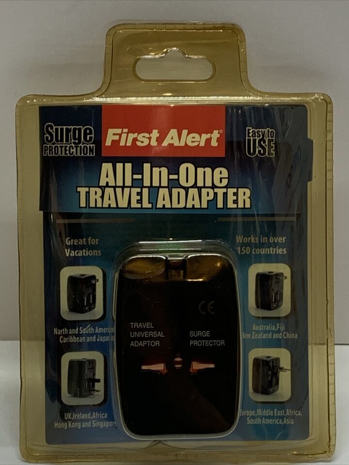 First Alert ALL-IN-ONE TRAVEL ADAPTER - New! - $8.41