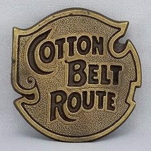 Vintage Belt Buckle 1976 Cotton Belt Route USA Made By Jimm Watson - $48.38