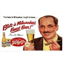 (2)AMERICAN Flyer Allaboard Blatz Beer Groucho Marx Sticker 2 1/2&quot; X 1 1/8&quot; - £3.84 GBP