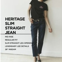Lee Womens Heritage Mid Rise Regular Fit Slim Straight Leg Jeans Size 18... - £19.75 GBP