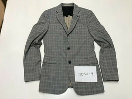 BURTON Menswear Grey Check Skinny Fitting Suit Jacket Chest 36 Reg (exp105) - $42.81