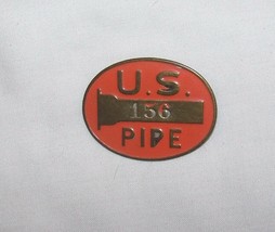 c1930 ANTIQUE US PIPE COMPANY EMPLOYEE BADGE WHITEHEAD &amp; HOAG PIPE FITTER - £38.93 GBP