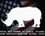 Rhinoceros Silhouette Cut Vinyl Decal Sticker US Made US Seller Rhino - £5.28 GBP+