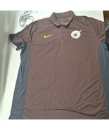 San Diego Padres Polo Shirt Mens XXL Brown Nike Drifit Performance Baseb... - $666.94 MXN