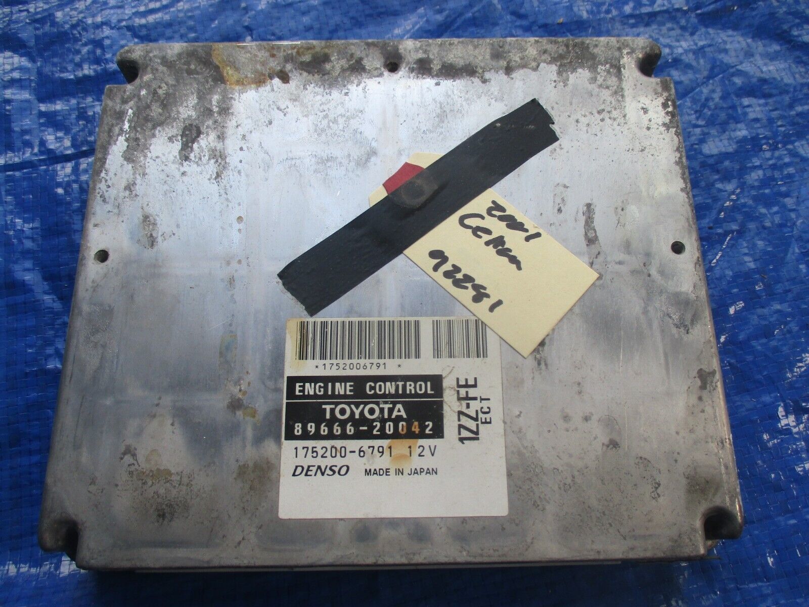 2001 Toyota Celica GT engine computer ECU ECM 89666-20042 175200-6791 DENSO - $129.99