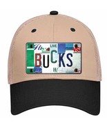 Bucks Strip Art Novelty Khaki Mesh License Plate Hat Tag - £22.70 GBP