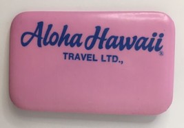 Aloha Hawaii Travel Ltd Souvenir Pin Button Pink Pinback 2.75&quot; x 1.75&quot; V... - $8.00