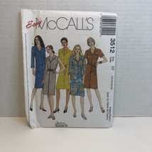 Mcall&#39;s 3512 Size 16-22 Misses&#39; Miss Petite Shirt Dresses - £10.08 GBP
