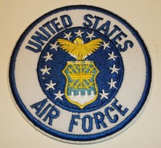 Us Air Force Usaf Embroidered Patch~Round 3&quot;~Iron Or Sew On--FREE Us Shipping - £3.72 GBP