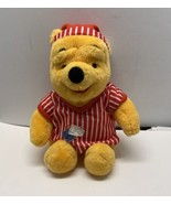 Mattel Sleepy Time Pooh  Vintage 1998 Plush 12 inches high Sitting Red w... - $10.10