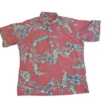 Reyn Spooner Hawaiian Half Button Up Collared Shirt Missing Size Tag See... - £31.46 GBP