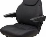 Black Fabric Universal Tractor Seat Fits Case IH John Deere Ford New Hol... - $349.99
