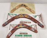 Australian Wood Boomerang Lot of 3 Championship Certified New in Package - £30.47 GBP