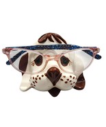 Vintage 1980s Arner Anthropomorphic Ceramic Hound Dog Puppy Eyeglass Hol... - $284.40 MXN
