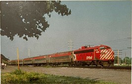 Vintage Post Card, locomotive Canadian Pacific CP Rail 4073, Beaconsfield Quebec - £7.89 GBP