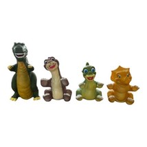 Set Of 4 Vintage 1988 Land Before Time Figure Hand Puppets Pizza Hut Little Foot - £39.95 GBP