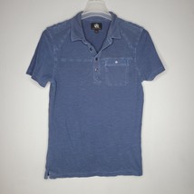 Rock and Republic Shirt Medium Mens Short Sleeve Blue Pocket Button Casual - £12.06 GBP