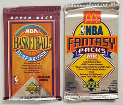 1991-92 &amp; 1992-93 Upper Deck Basketball Lot of 2 (Two) Sealed Unopened Packs* - £14.14 GBP