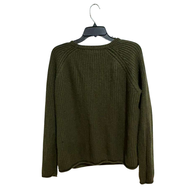 Forever 21 Olive Green Ribbed Knit V-Neck Sweater Women’s Size Large Item image 3